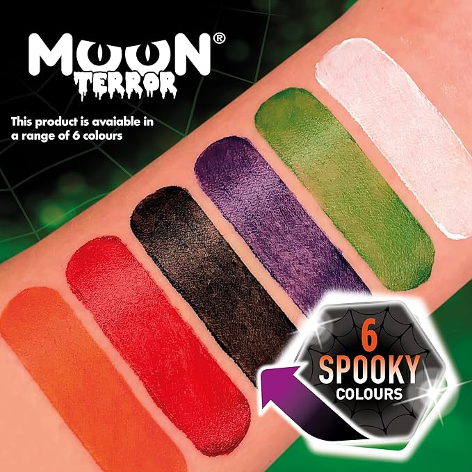 Halloween Face Paint Stick Body Crayon by Moon Terror, SFX Make up - Zombie Green - Special Effects Make up - 0.12oz