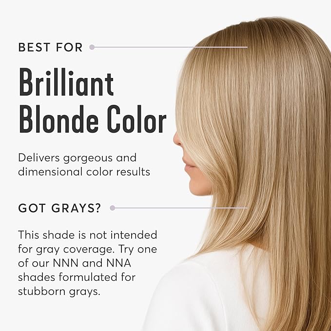 Madison Reed Radiant Hair Color Kit - 8.5NNA Dark Neutral Blonde (Lusia Blonde), 100% Gray Hair Coverage Permanent Hair Dye for Resistant Grays | PPD-Free & Ammonia-Free, 1 Pack