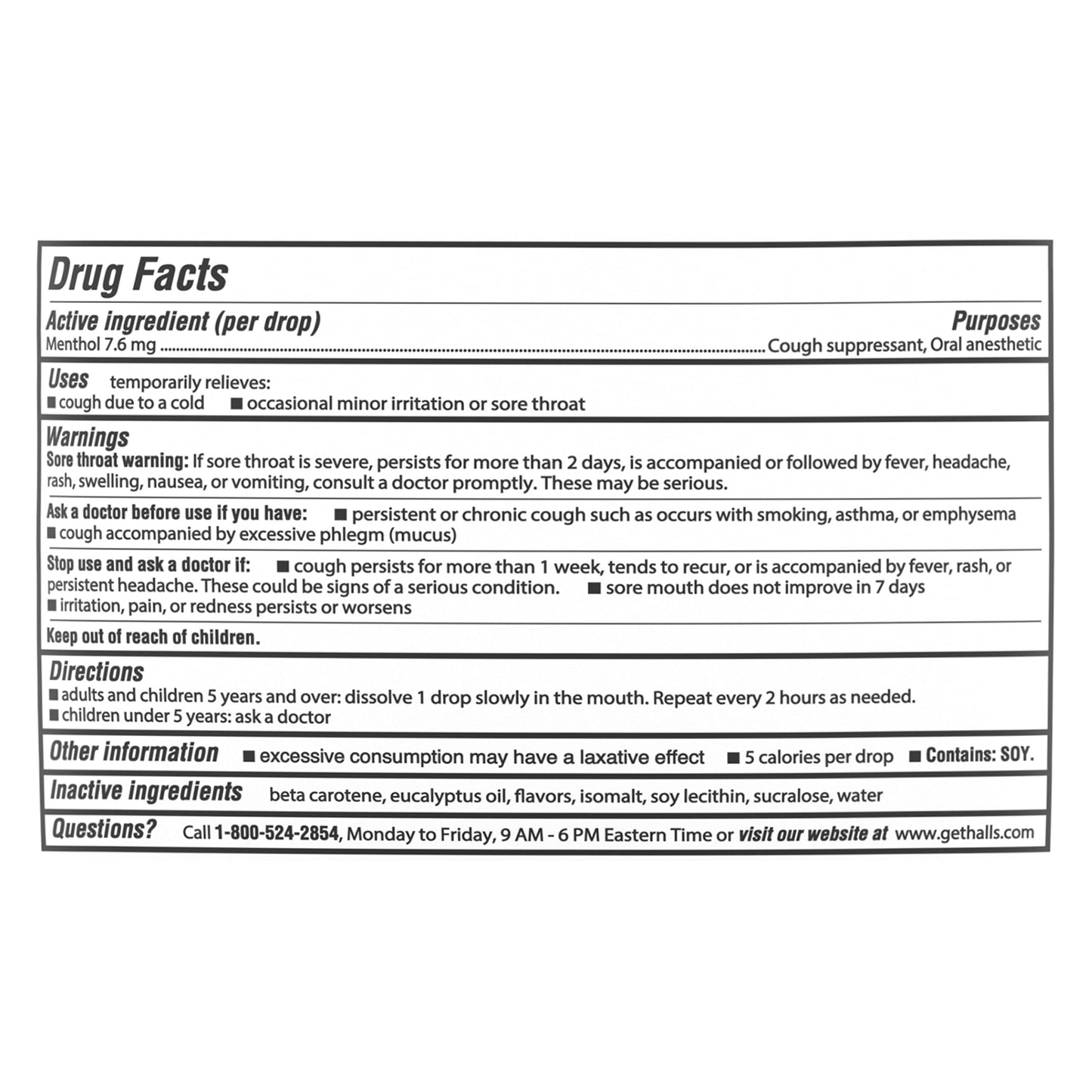Halls Relief Honey Lemon Sugar Free Cough Drops, Value Pack, 180 Drops (Pack of 2)