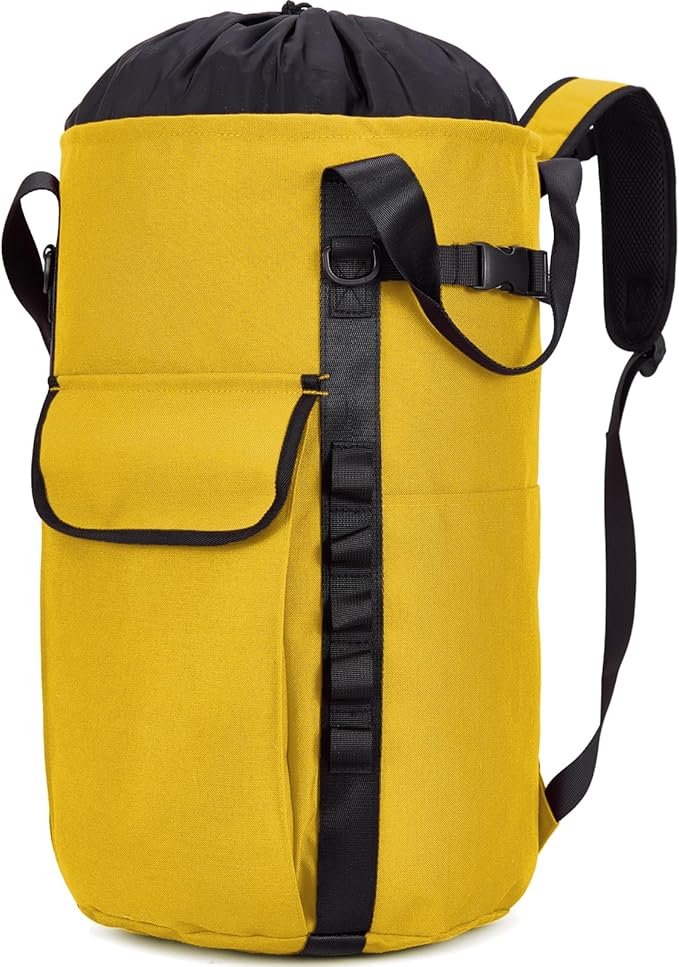 PAMLIAPY Arborist Rope Bag, 35L Tree Climbing Rope Bag, Arborist Equipment Bucket Backpack, Arborist Gear Carrier Bag with...
