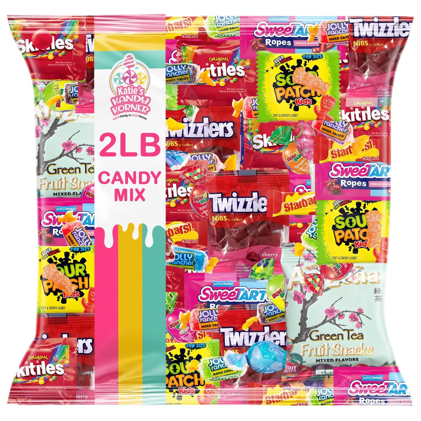 Ultimate Candy Variety Pack – 2 LB of Assorted Fruit-Flavored Candies, Chews & Gummies – Individually Wrapped – Perfect for Parties, Birthdays, Office Treats, Piñatas & Everyday Snacking