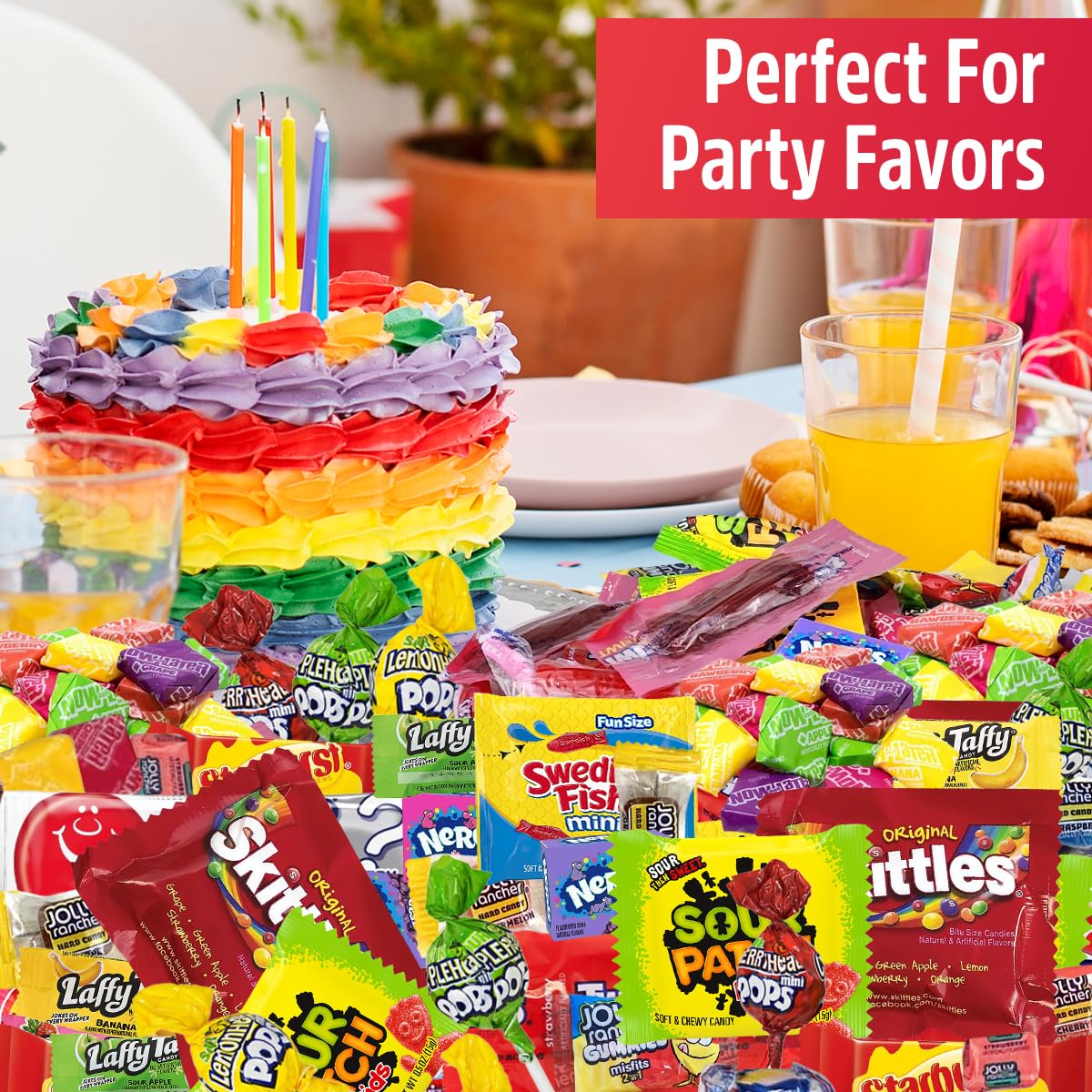 Bulk Candy Mix Parade Kid’s Dream, 6lb of Individually Wrapped Party Variety, Favorite Sweets Giant Bag Assorted Classic for Pinata Filler, Goodie Bag Fun Size