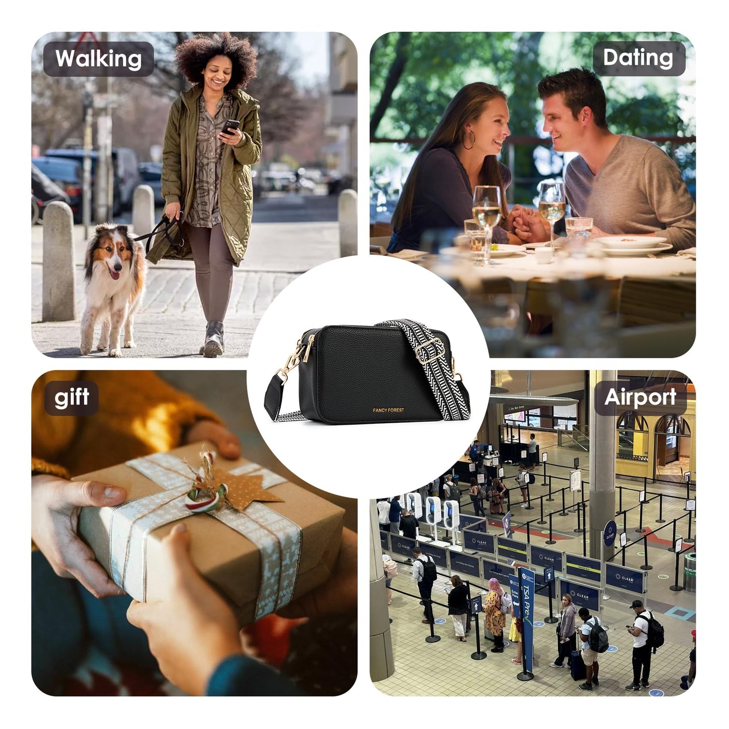 Trendy Purses For Women Crossbody Bag with Unique Camera Bag Style,Designer Small Hardshell Shoulder Bag/Handbags