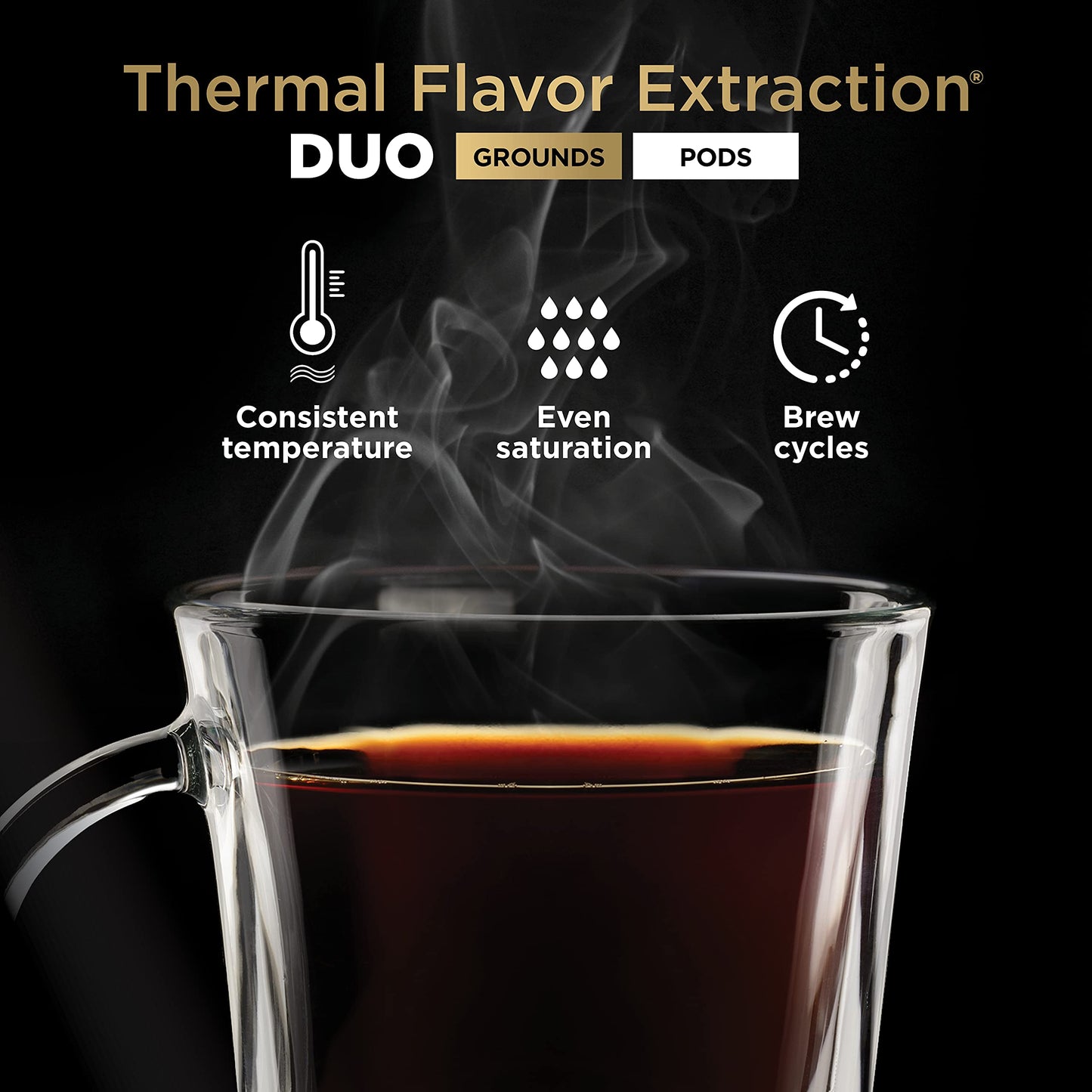Ninja Specialty Drip Coffee Maker | DualBrew™ Pro Specialty Coffee Machine w/Frother, Permanent Filter | Brew w/Pods & Grounds, K Cups Compatible | 4 Brew Styles, 13 Cup to Pot Sizes | Black CFP307