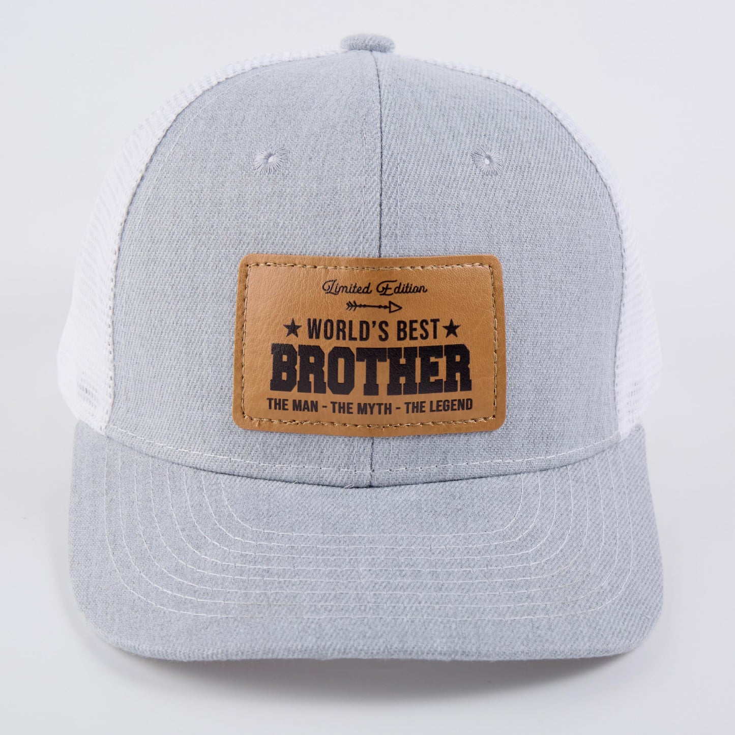 Best Brother Ever Hat, Brother Hat for Christmas Fathers Day Birthday from Sister, Gifts for Men, Trucker Gray Cap