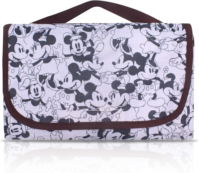 Finex Mickey Minnie Picnic Blanket Mat for Camping Hiking Outdoor Concert Travel Large Foldable Portable Reusable Black & ...