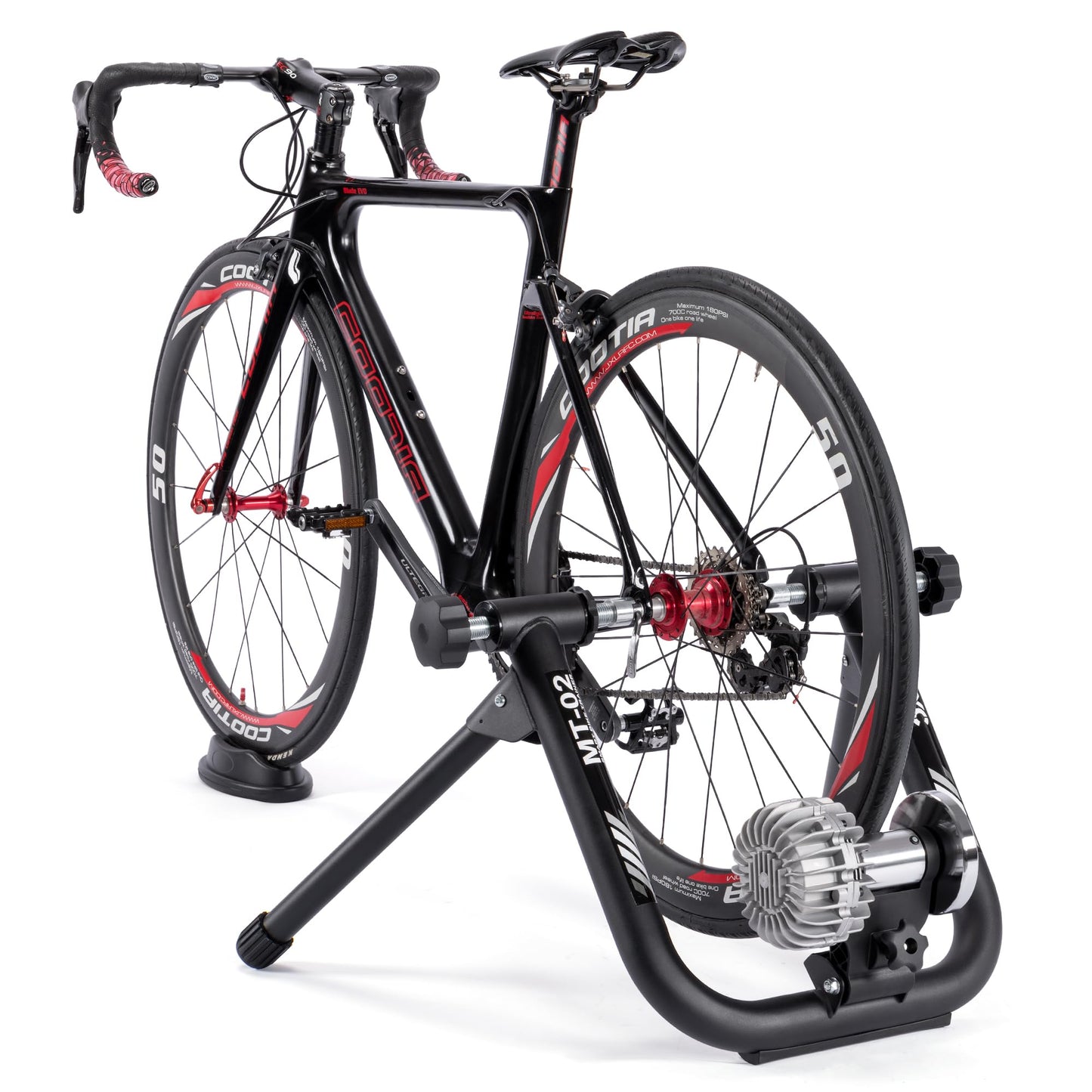 Smart Bike Trainer - Fluid Bike Trainer Stand for 26-29” or 700c Wheel - Noise Reduction Bicycle Stationary Stand Compatible with Zwift App