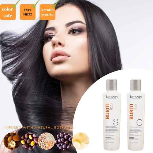 Clarifying Shampoo with Brazilian Keratin Treatment and Intensive Hair Mask KIT + Sulfate Free and Sodium Free Shampoo & Conditioner KIT
