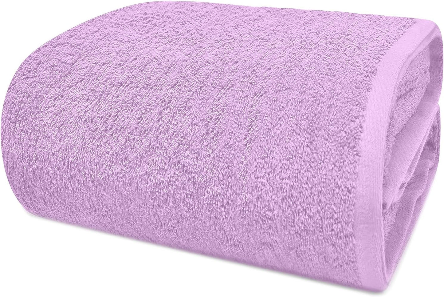 DAN RIVER Pack of 1 Bath Sheet 40x80 Inches, XL Towels Oversized for Adults, Fluffy and Soft Plush Towels - Lavender