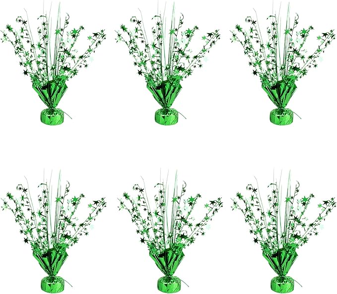 6 Pack Metallic Foil Spray Centerpiece Star Table Decoration Burst Table Centerpieces for Birthday Wedding Anniversary Gra...