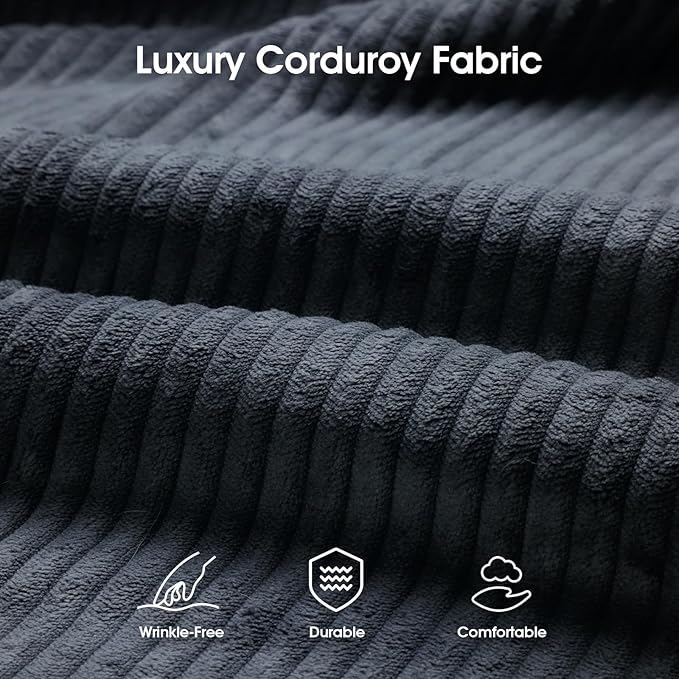 DreamDashio Futon Sofa Bed, 4 in 1 Multi-Functional Futon Couch with Adjustable Backrest, Convertible Sleeper Sofa Bed and Recliner Lounge, Loveseat for Living Room, Apartment, Office, 2 Sets, Black