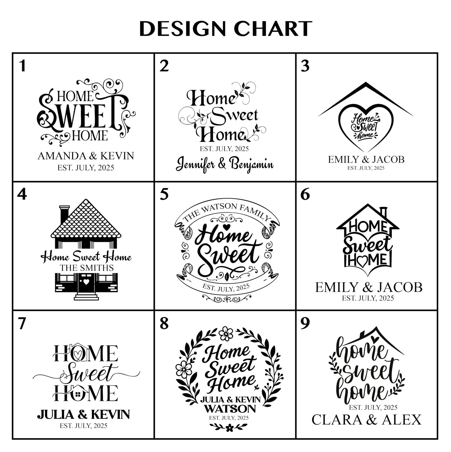 Personalized Home Sweet Home Cutting Board Gift for New Homeowners, Custom Engraved Bamboo Charcuterie Board, Housewarming, Wedding, Christmas, Anniversary, Mother's Day, New Home Buyer Gifts 2025