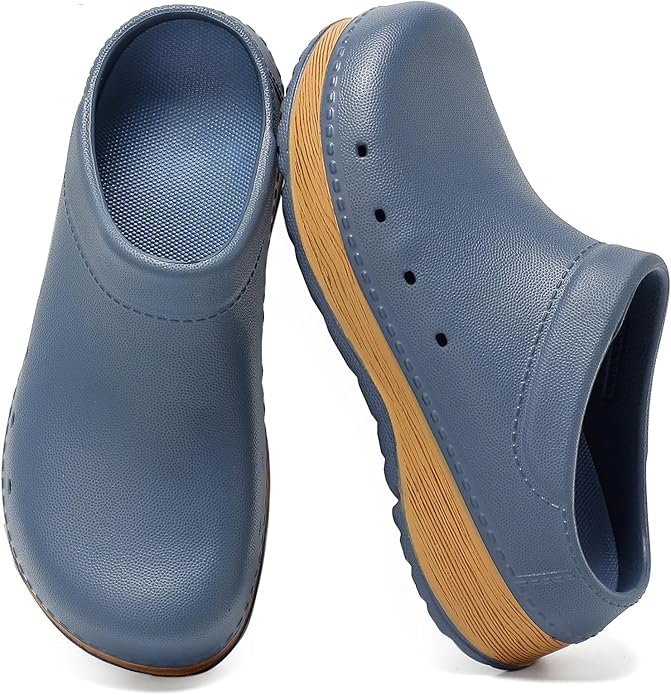 youermei Slip-On Men's Clogs Women's Mules, Lightweight Work Sandals with Removable EVA Footbed, Arch Support, Non Slip Cl...