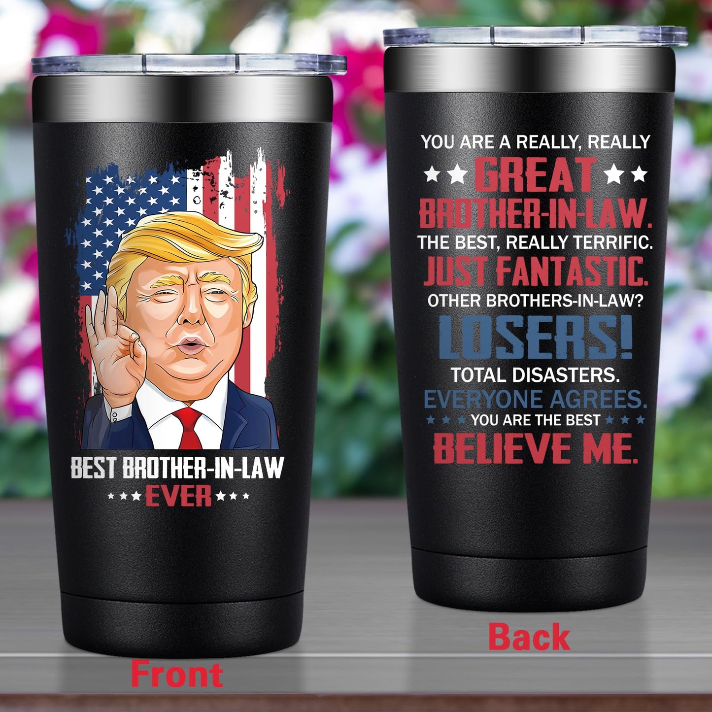Grifarny Brother in Law Gifts - Christmas, Fathers Day, Birthday Gifts for Brother in Law - You Are a Really Really Great Best BrotherinLaw Tumbler Cup 20oz