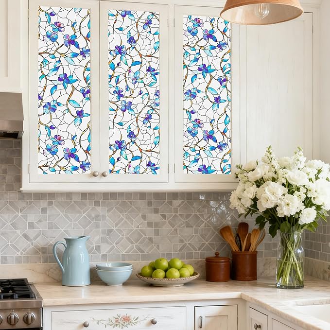 Frosted Glass Window Frosting Film Window Privacy Film One Way Privacy Windows Clings Static Cling Home Room Bathroom Spring Decor Car Decorations Tint Door Cover Renter Friendly Stickers