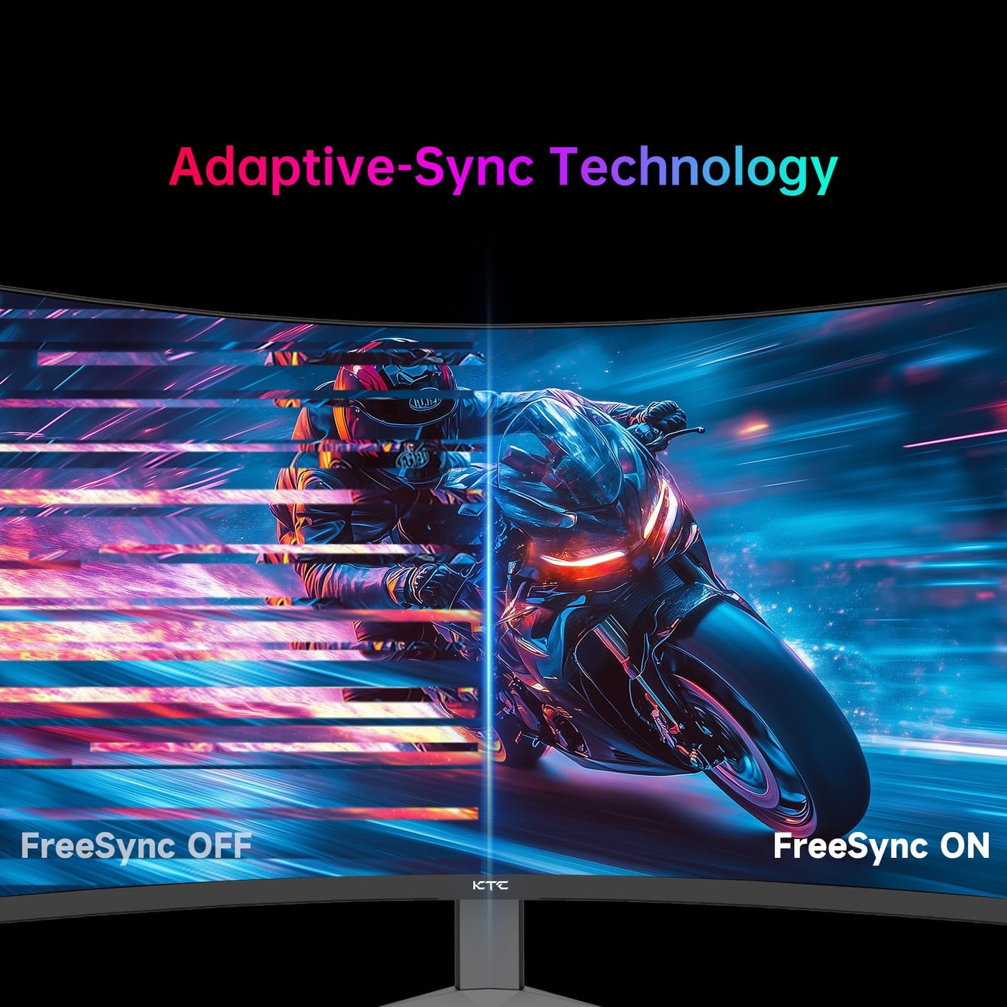 KTC 32 Inch 240Hz Curved Gaming Monitor, 2K 1440P Computer PC Monitor with 1000R 1ms Frameless, Adaptive Sync,122% sRGB, HDMI, DisplayPort, Tilt Adjustable, H32S25E