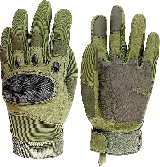 Sutekus Tactical Gloves Hard Knuckle Gloves with Touchscreen Fingers Hand Gear for Hiking, Camping, Hunting, Combat, Shoot...