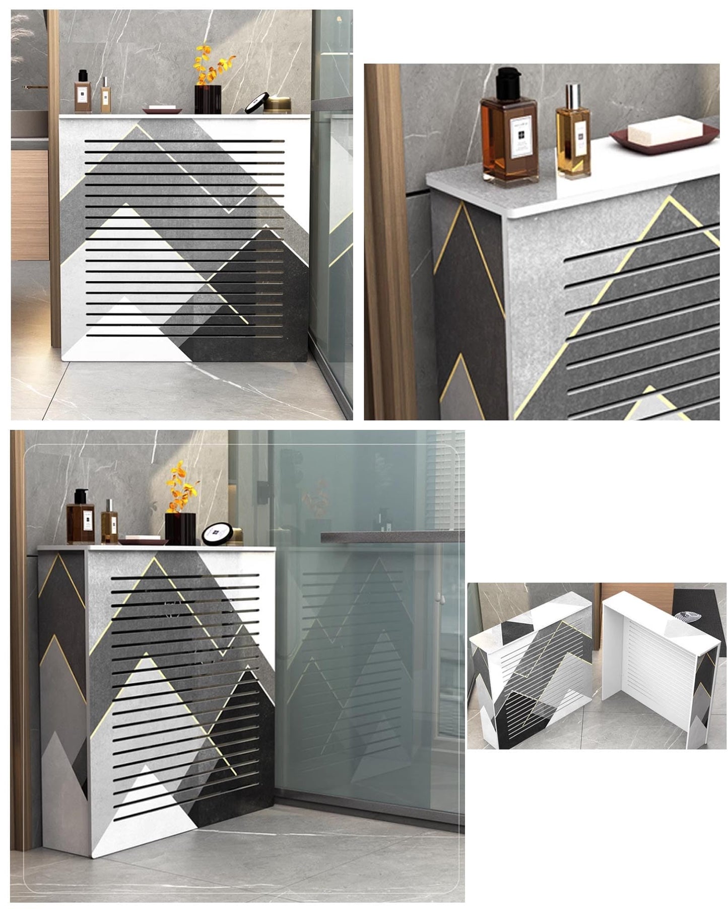 Elegant Radiator Covers For Home, Radiator Shelf Wooden Heater Covers For Radiators, Household Appliance Heating Accessories Cabinet Shelf Heating Covers For Living Room, Hallway(23.6"Lx7.9"Wx27.6"H)
