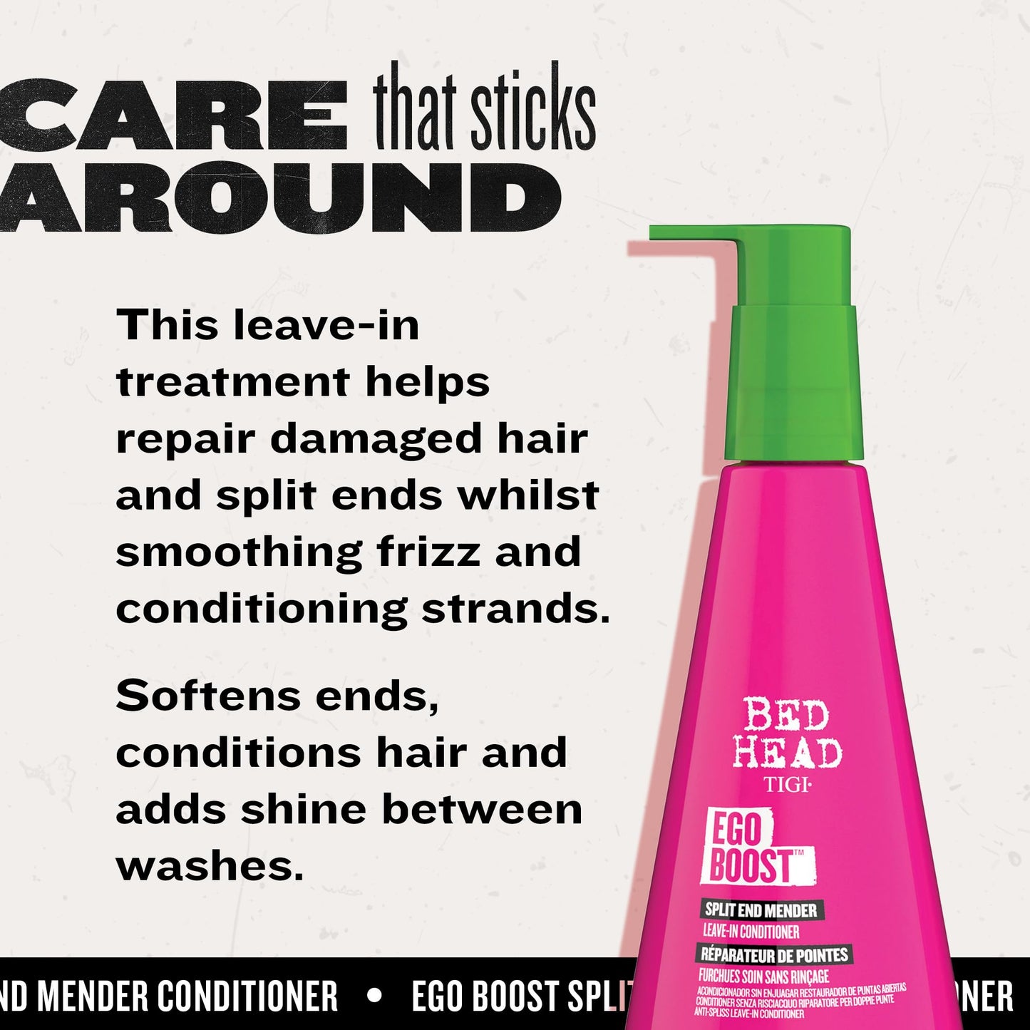 TIGI Bed Head Ego Boost Split End Mender Leave in Conditioner, 8.0 Ounce,237 milliliters
