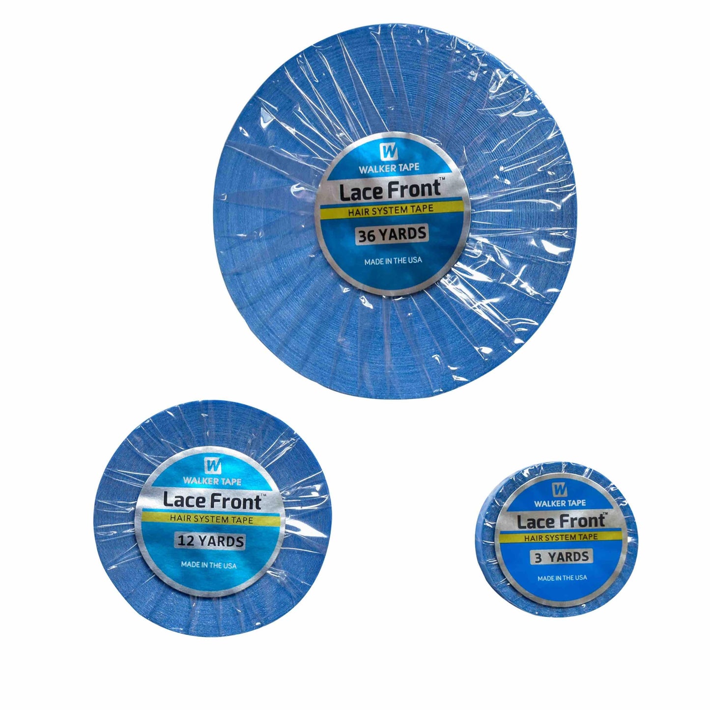 Kneysan Medical Grade Wig Tape - 3/4''x12Yards Double Sided Adhesive, 4-Week Hold for Lace Front Wigs/Toupees, Hypoallergenic &