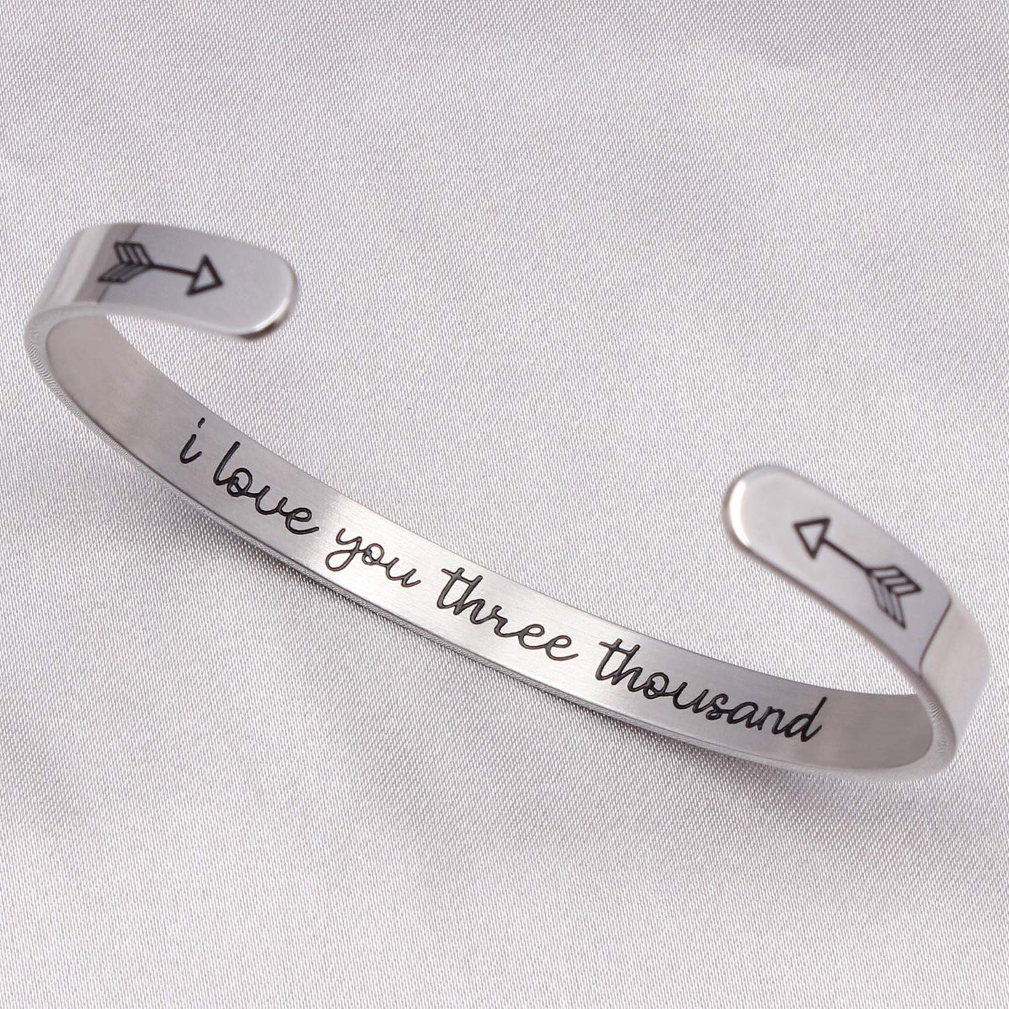 Btysun Cuff Bracelets for Men and Women Inspirational Dad Bracelet Bangle Friendship Mantra Jewelry with Gift Box (Larger Size I