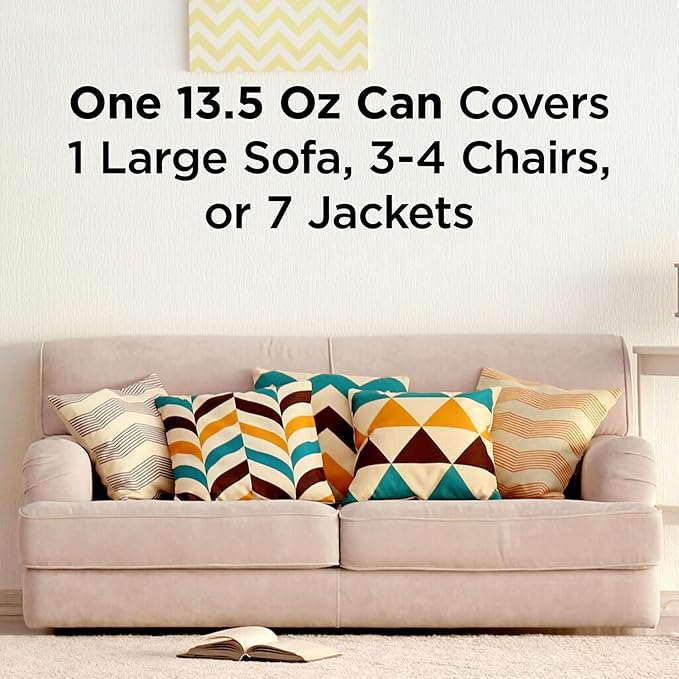 Scotchgard Fabric Water Shield, 60 Ounces (Six, 10 Ounce Cans), Repels Water, Ideal for Couches, Pillows, Furniture, Shoes and More, Long Lasting Protection