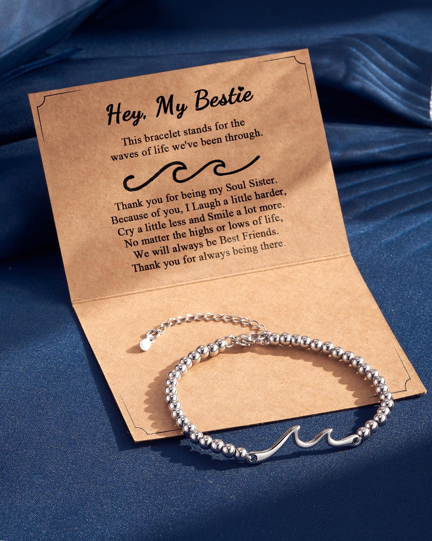 Tarsus Best Friend Birthday Gifts for Women, Unique Friendship Gifts for Women Best Friend Bracelet Friendship Bracelet Bestie Soul Sister Cool Christmas Mothers Day