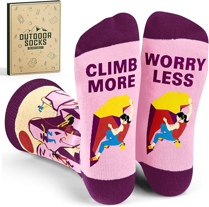 Rock Climbing Gifts - Innovative Rock Climbing Socks, Ideal Gift for Climbers, Unique Gifts for Men, Enhancing Climb Exper...