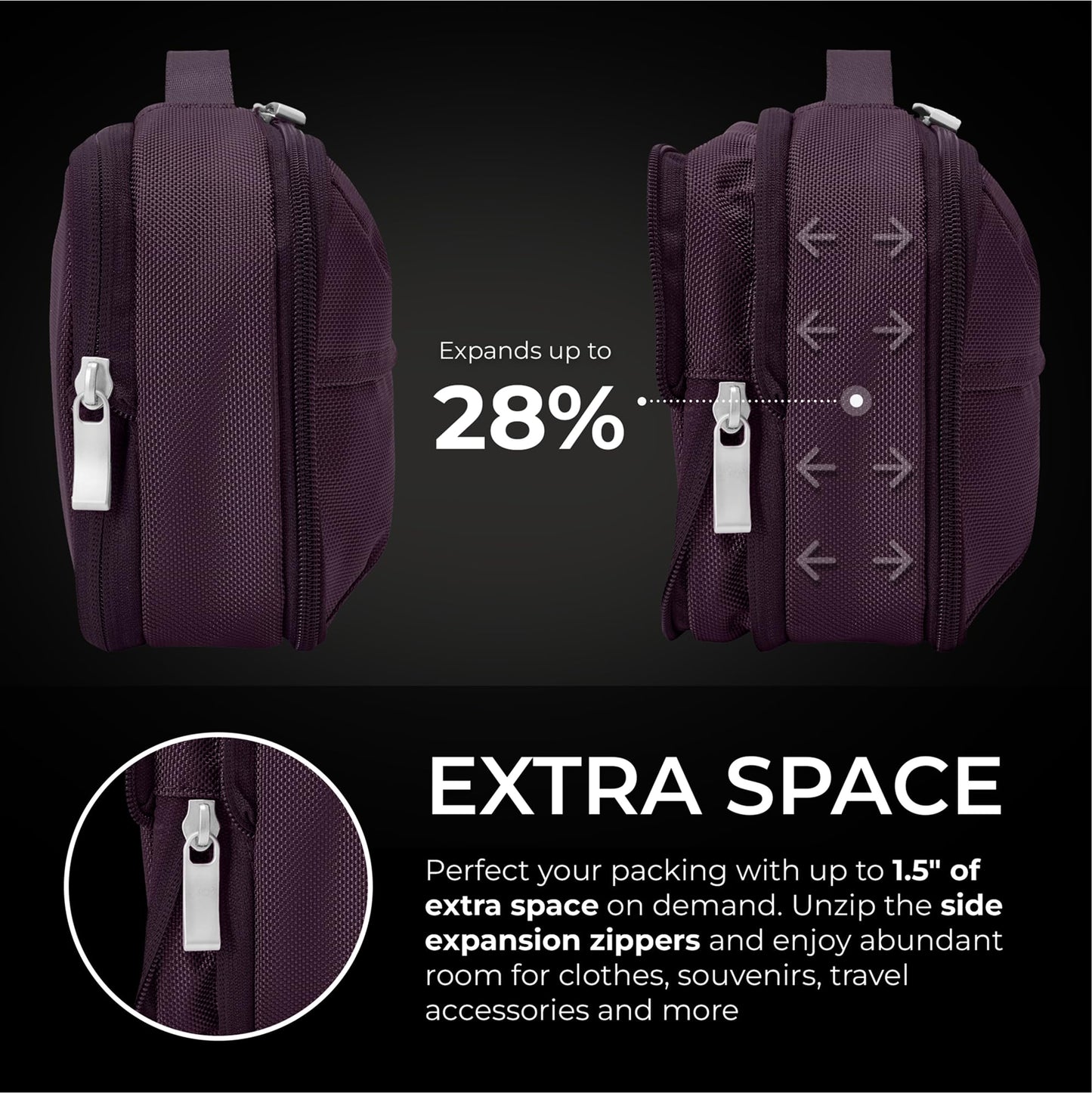 Briggs & Riley Expandable Essentials Kit - Toiletry Travel Bags for Women & Men, Organizer for Vacation, Compact Dopp Kit for Ba
