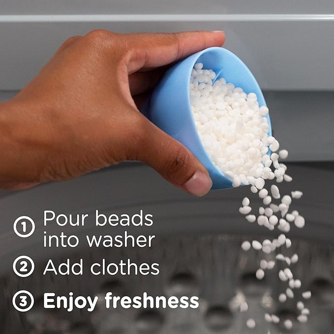 Downy Light Laundry Scent Booster Beads, Ocean Mist Scent, 24 OZ, In-wash fabric beads designed to be gentle with a light boost of scent, No Heavy Perfumes (Pack of 2)