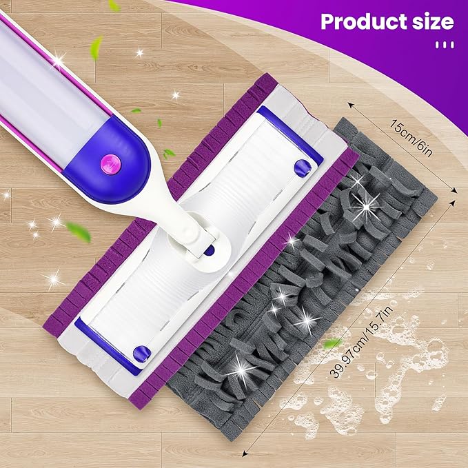 16 Pack Disposable Power Mop Pads Refills with Swiffer PowerMop Multi-Surface Replacement Mopping Pads