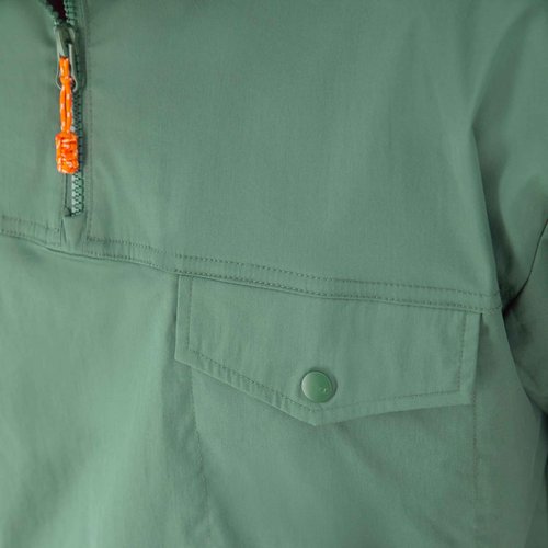 Champion Pullover, Quarter, Comfortable Jacket, Casual 1/4 Zip Popover for Men, Nurture Green, X-Large