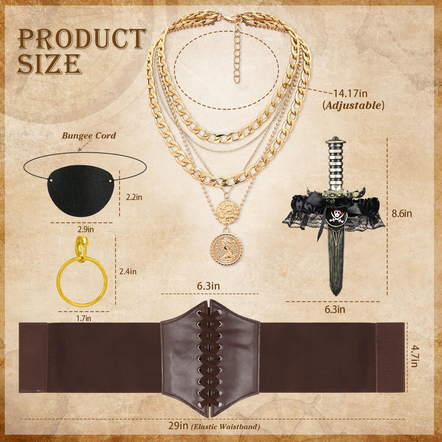 CICOCI Pirate Costume Women Outfits Renaissance Corset Steampunk Skirt Top Pirate Accessories Full Halloween Costume
