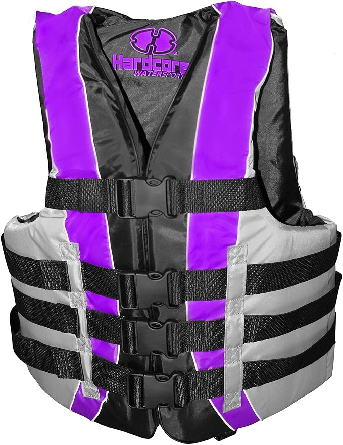 High-Performance Hardcore Adult Life Vest | USCG Approved Safety Flotation Device for Water Sports, Boating, and Outdoor A...