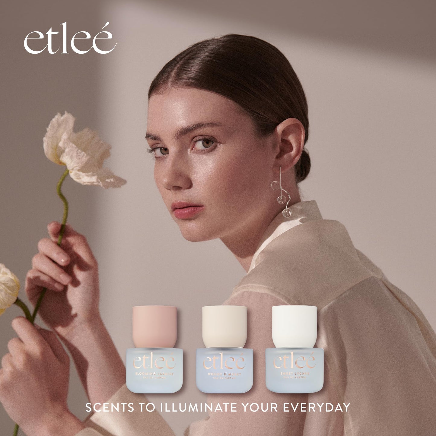 ETLEÉ French Vanilla Eau de Parfum 1.01oz, Long Lasting Perfume Inspired by Kay Vanilla 28, Oriental Notes With Pear, Musk, Amber, Rose, Lily, Patchouli & Sandalwood, Luxury Fragrance for Women & Men