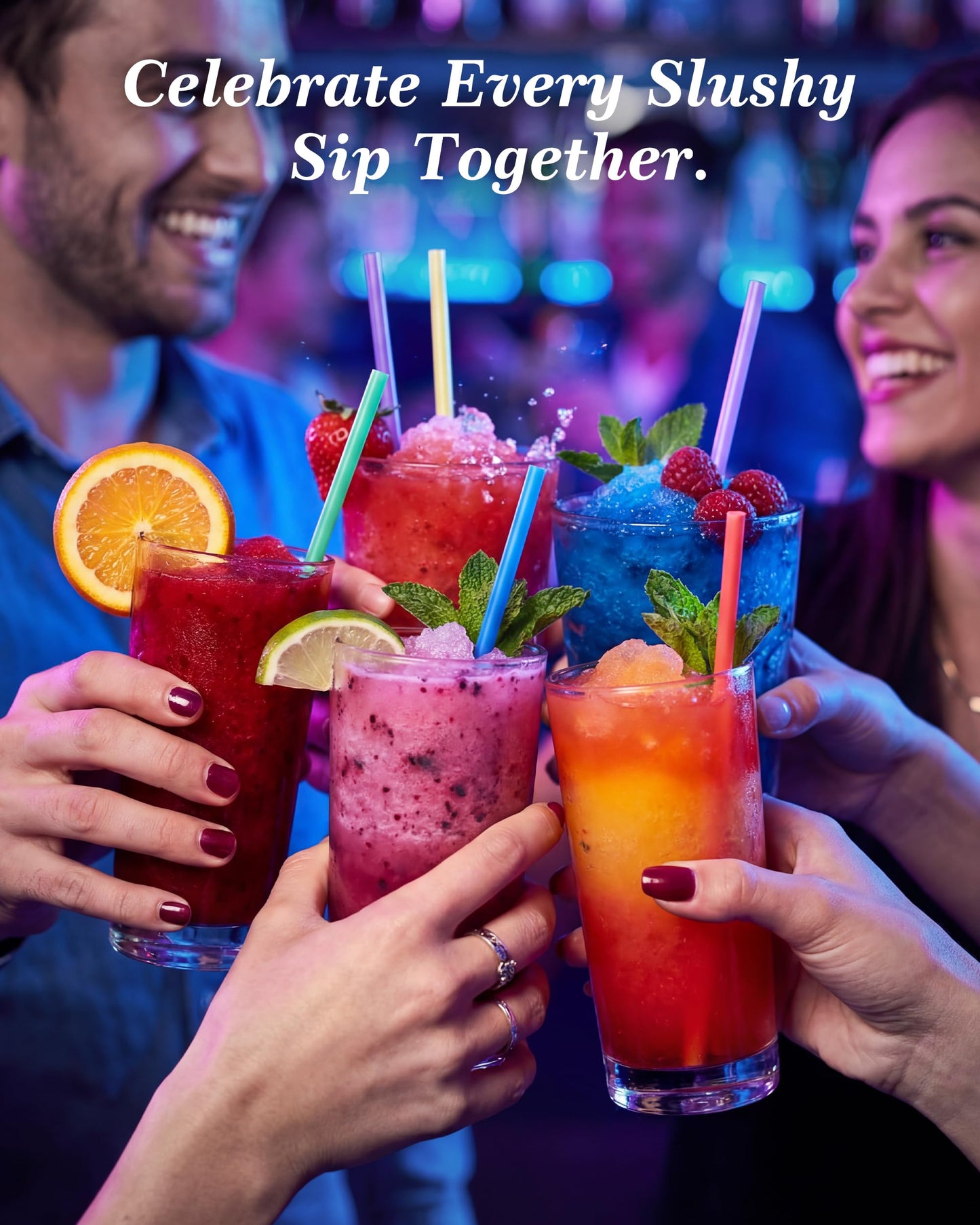 GSEICE Commercial Slushy Machine 8Gal/30L, Margarita Slushie Smoothie Frozen Drink Maker,5-in-1,Wine Daiquiri Frapper Dispenser for Restaurants, Bars,Cafe and Home Party