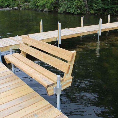 TPSHKE Dock Hardware 2.75" Galvanized Dock Pipe Leg Holder/Sleeve，Galvanized,Fully Welded for Greater Strength (4 Pack Side Leg Pipe Holder)