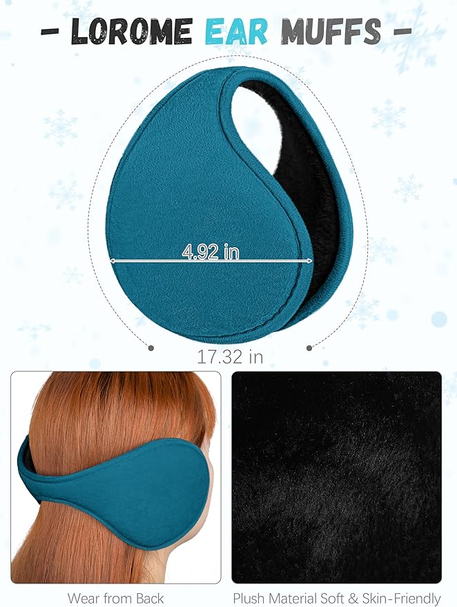 Winter Hat Scarf Gloves and Ear Warmer, Warm Knit Beanie Hat Touch Screen Gloves Set Winter Gifts Neck Scarves for Women