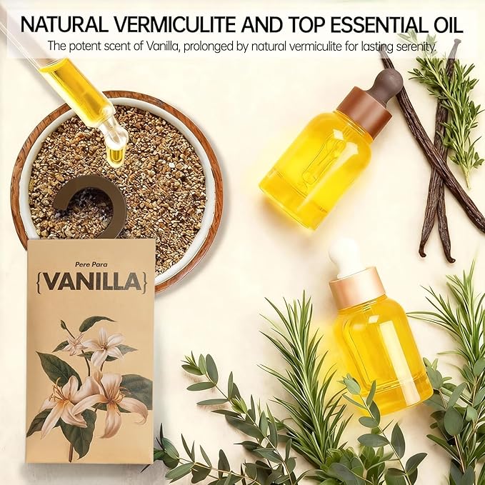 12 Packs Vanilla Potpourri Scented Sachets for Drawers and Closets，【Deodorizer for Stagnant Air】Odor Eliminator，hanging Paper Air Fresheners for Clothes Long Lasting