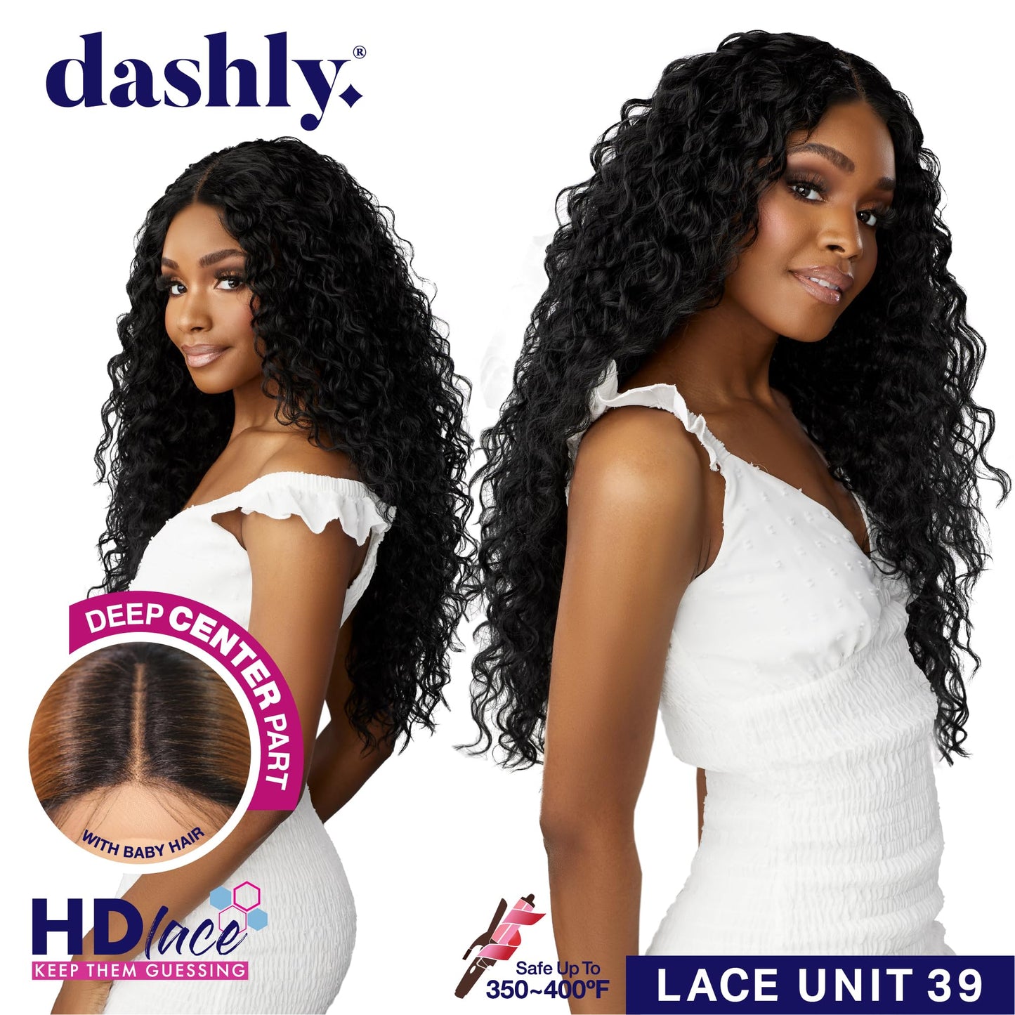 Sensationnel Synthetic Hair Dashly Hd Lace Front Wig - Lace Unit 39 (BALAYAGE LATTE)
