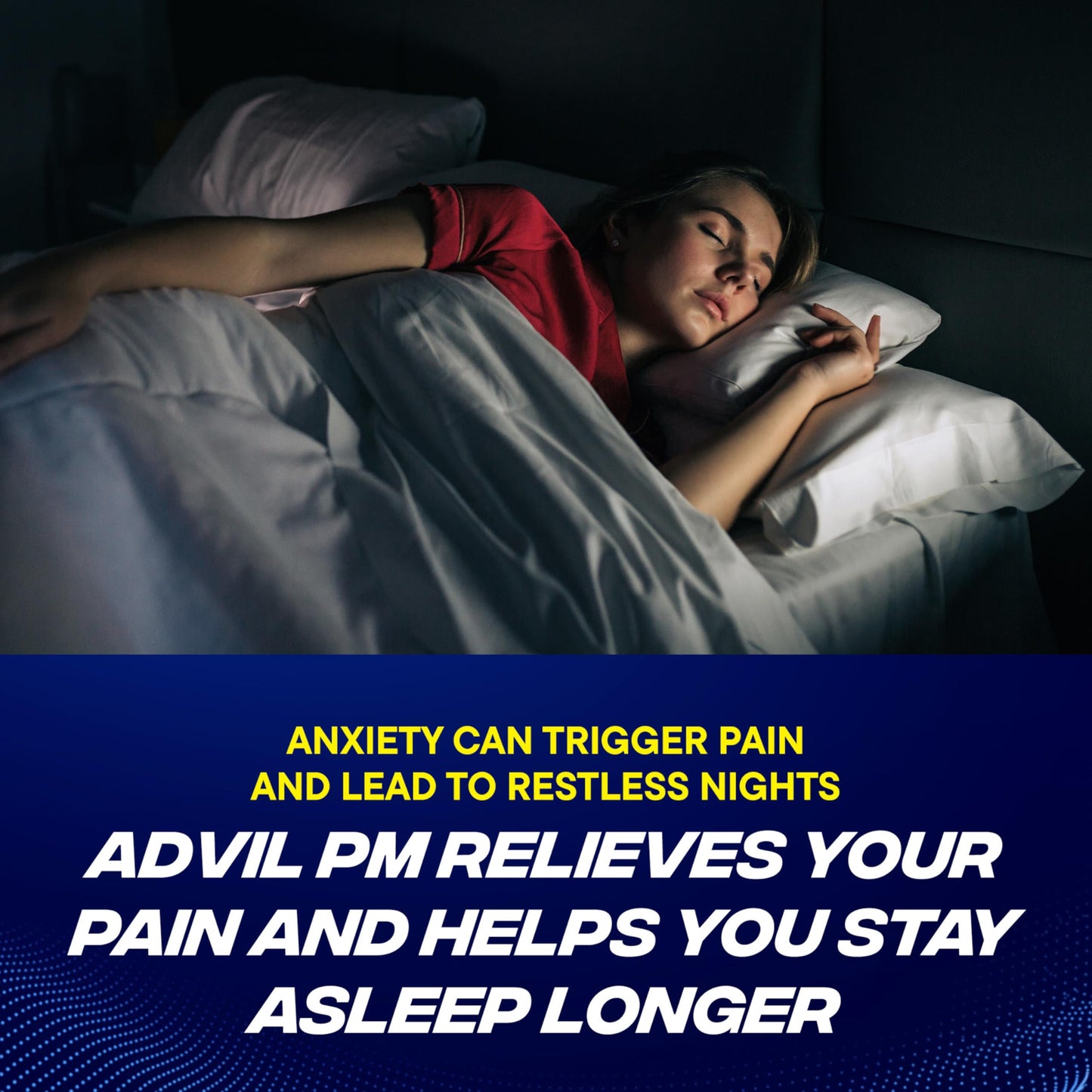 Advil PM Liqui-Gels Pain Reliever and Nighttime Sleep Aid, Pain Medicine with Ibuprofen for Pain Relief and Diphenhydramine HCL for a Sleep Aid - 80 Liquid Filled Capsules - Back to College