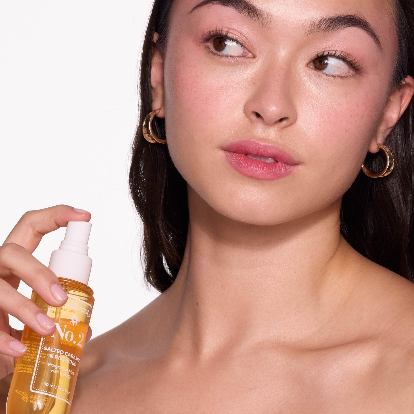 MCoBeauty - Fragrance Mist No.3 - Light Body Mist and Hair Perfume with Sweet Blossom, Dragon Fruit and Lychee - Gifts for Women, Feminine Spray, Self Care Gifts for Women - 90ml Bottle