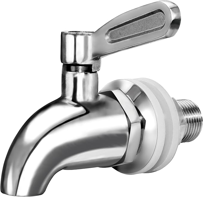 DOZYANT Updated More Durable Beverage Dispenser Replacement Spigot,Stainless Steel Polished Finished, Water Dispenser Repl...