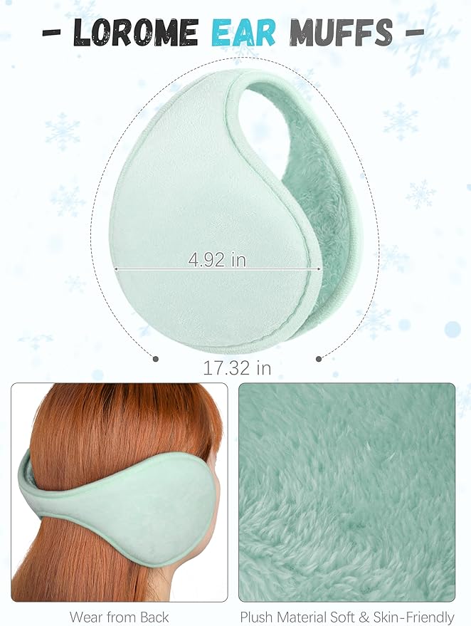 Winter Hat Scarf Gloves and Ear Warmer, Warm Knit Beanie Hat Touch Screen Gloves Set Winter Gifts Neck Scarves for Women