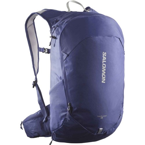 Salomon Unisex Trailblazer 20, Hiking & Trekking Backpack, 20-Liter - Mazarine Blue/Ghost Gray