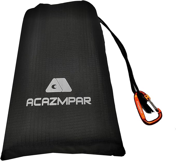 Waterproof Camping Tent Tarp, Ultralight Tent Footprint, Ground Tent Floor Saver for Camping Hiking (Black-79 x55)