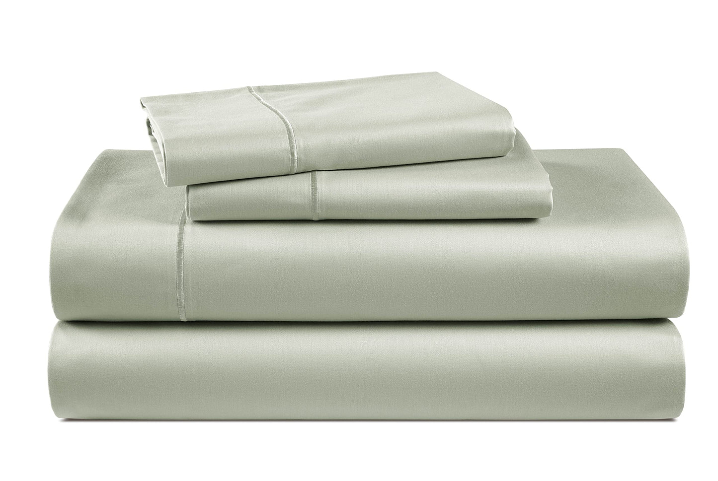 LANE LINEN 100% Egyptian Cotton Bed Sheets 1000 TC sábanas Queen, Soft & Comfy Luxury Hotel Like Thick Bedding Sheets & Pillowcase Set, Machine Wash Cooling 16'' Queen Deep Pocket Sheet Set Mineral