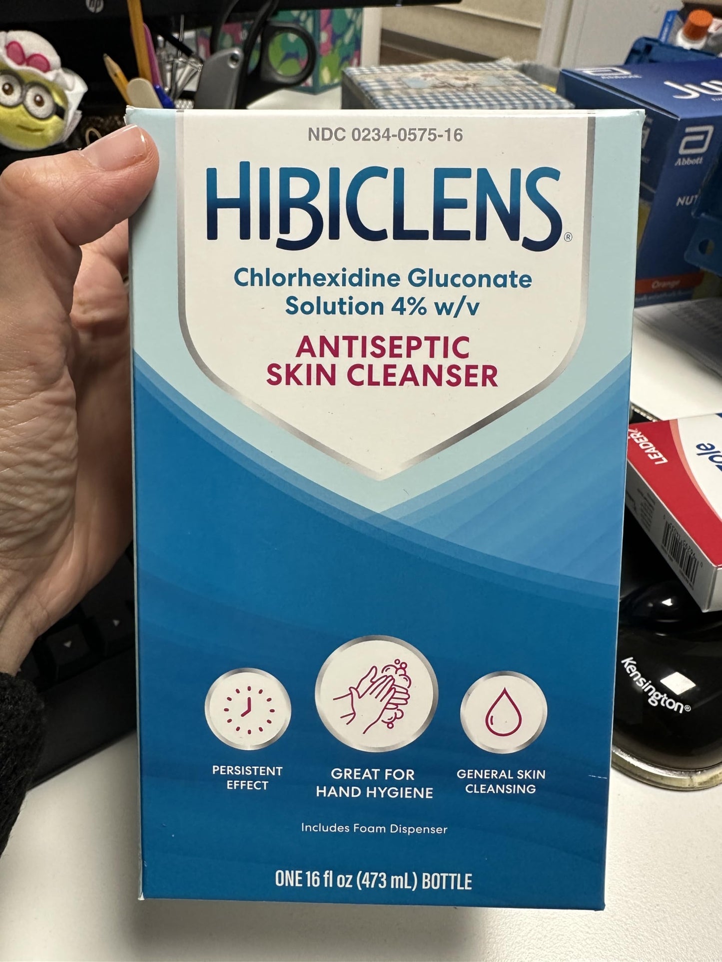 Hibiclens Antimicrobial Skin Liquid Soap with Foaming Pump, 16 Fluid Ounce (Pack of 2)