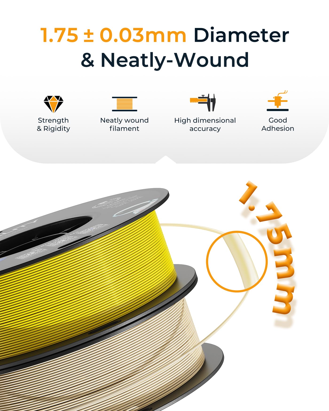 Official Creality PETG 3D Printer Filament 1.75mm 1KG (2.2lbs), High Precision, Strong Toughness, Odorless, Better Flow, Moistureproof 3D Printing CR PETG Filament, Red