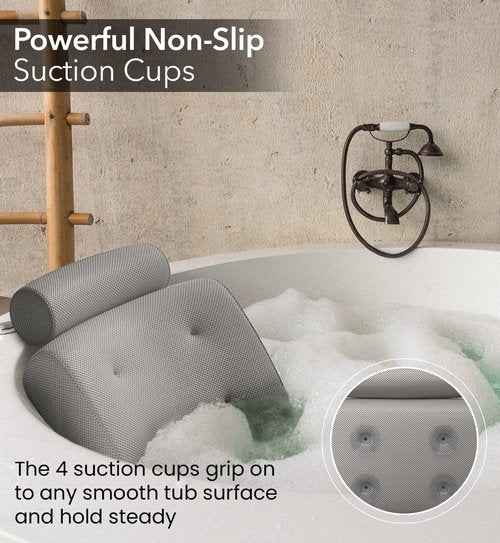 Everlasting Comfort Bath Pillow & Seat Cushion - Enhance Your Bath Time, Support Your Posture